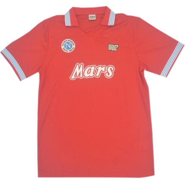 Tailandia Camiseta Napoli Tercera equipo Retro 1988 1989 Rojo
